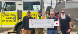 Luna Pier FD rewarding responders grant